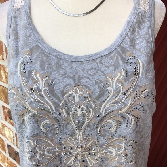 EUC Maurices Lace N Gems Tank Top - Picture 3 of 8